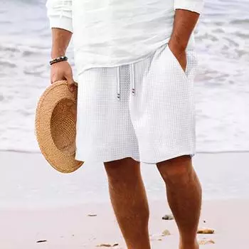 Мужские трансграничные пятиточечные шорты средней длины Уличный модный бренд клетчатые повседневные шорты мужские S