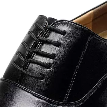 Мужские трехсекционные кожаные туфли из микрофибры, трехсекционные кожаные туфли с головкой, мужские трехточечные туфли 37 чёрный