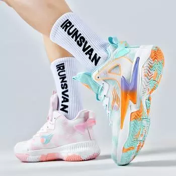 Мужские трендовые баскетбольные кроссовки на воздушной подушке с амортизацией и высококачественная спортивная обувь для бега 35