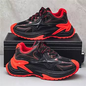 Мужские трендовые кроссовки Clunky для активного отдыха, нескользящие, дышащие, повседневные, спортивные кроссовки, удобная рабочая обувь 39 серый