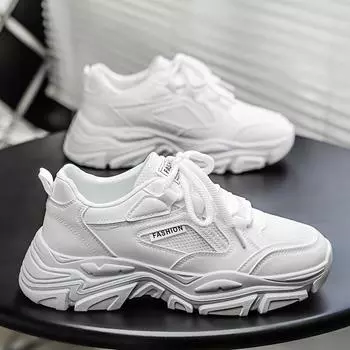 Мужские трендовые кроссовки Clunky для активного отдыха, нескользящие, дышащие, повседневные, спортивные кроссовки, удобная рабочая обувь 39 чёрный