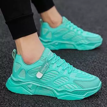 Мужские трендовые кроссовки Clunky для активного отдыха, нескользящие, дышащие, повседневные, спортивные кроссовки, удобная рабочая обувь 39 белый