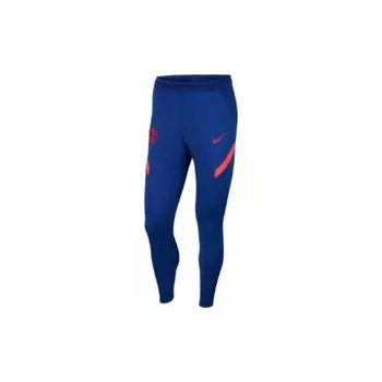 Мужские тренировочные брюки узкого кроя с вышитым логотипом Nike FC Barcelona Strike, синие CW1660-455