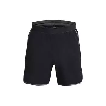 Мужские тренировочные шорты Under Armour, однотонные, с эластичной резинкой на талии, черные 1377027-001 XXL