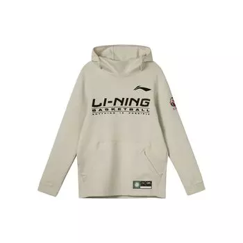 Мужские тренировочные толстовки с длинными рукавами Li-Ning CBA, туманно-белые AWDRB63-2 M