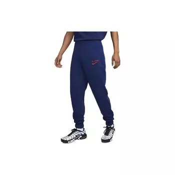Мужские трикотажные брюки-джоггеры Nike FW22 с логотипом Alphabet, синие DH4988-492 XL