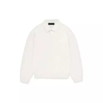 Мужские трикотажные поло Fear of God Essentials кремовые топы Cloud Dancer 192BT232181F XXS