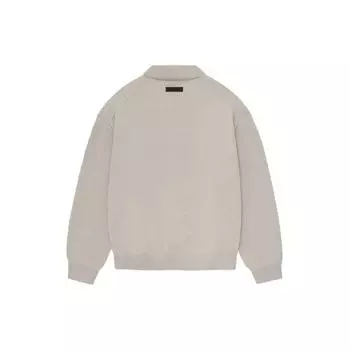 Мужские трикотажные рубашки-поло Fear of God Essentials Silver Cloud, серые 192BT232182F M