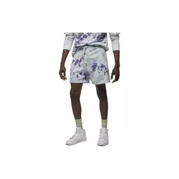 Мужские трикотажные шорты с логотипом Jordan Tie-Dye, зеленые, фиолетовые DM1871-366 XL