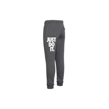 Мужские трикотажные спортивные штаны на флисовой подкладке Nike Alphabet, серые AT5266-071 L