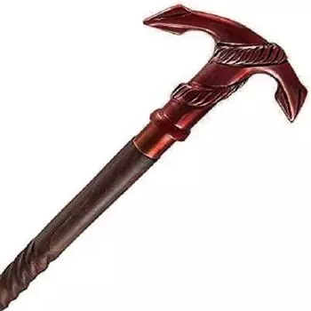 Мужские трости со шпинделем из дерева с антикварной латунной ручкой-анкером коричневого цвета - мода