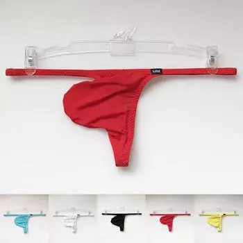 Мужские трусики-бикини из ледяного шелка, короткие мужские стринги, мягкий чехол XXL