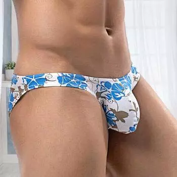 Мужские трусики, легкие, с низкой талией, цветные мужские трусы, впитывающие пот, мужские трусы, мужские трусы, мужская одежда M небесно-голубой