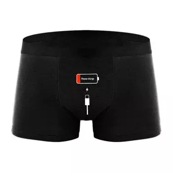 Мужские трусики Varsbaby с забавным рисунком, тонкие, модные трусики S чёрный