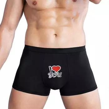 Мужские трусики Varsbaby с забавным рисунком, тонкие, модные трусики S чёрный