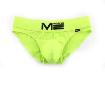 Мужские трусы, эластичные дышащие хлопковые трусы, мужское нижнее белье M флуоресцентный зеленый