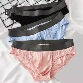 Мужские трусы эластичные средней талии U-образные высокоэластичные облегающие трусики в стиле пэчворк цветное нижнее белье повседневная одежда XL зелёный