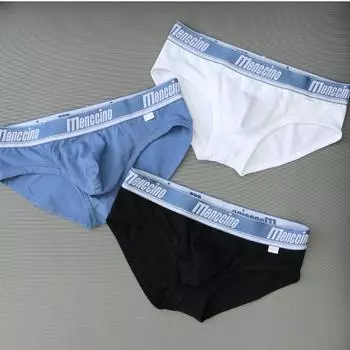 Мужские трусы больших размеров, эластичные дышащие хлопковые трусы, мужское нижнее белье M чёрный