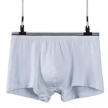Мужские трусы большого размера Marry, нижнее белье из бамбукового волокна, трусы-боксеры из модала, нижнее белье для мальчиков, белые трусы, однотонные плавки L XL 2XL 3XL L белый