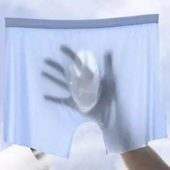 Мужские трусы-боксеры, эластичные, средней посадки, облегающие, высокоэластичные шорты, однотонные, U-образные, из ледяного шелка XXXL