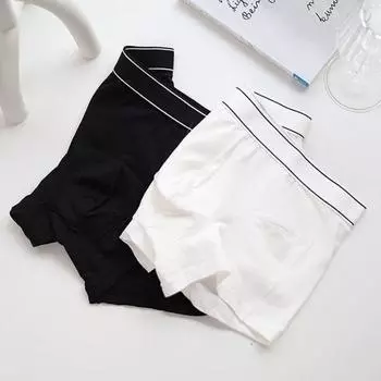 Мужские трусы-боксеры, эластичные, средней посадки, U-образные, однотонные, дышащие, гладкие линии XXXL белый