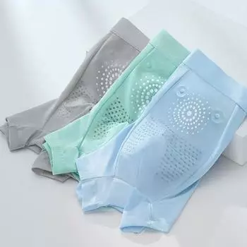 Мужские трусы-боксеры, эластичные, средней посадки, U-образные, однотонные, дышащие, плавные линии, шорты, повседневная одежда XL светло-серый