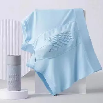 Мужские трусы-боксеры, эластичные, средней талии, дышащие, гладкие шорты, однотонные, U-образные, выпуклые трусы XL