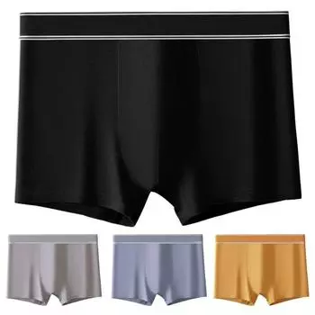 Мужские трусы-боксеры из мягкого хлопка, влагоотводящие, дышащие, однотонные, с широкими штанинами 4XL темно-серого
