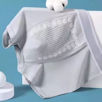 Мужские трусы-боксеры из сетки с карманом-выпуклостью, тонкие, бесшовные, хлопковые, со средней талией, с высокой эластичностью, однотонные, влагоотводящие, мужские трусы, повседневное спортивное нижнее белье 3XL жёлтый