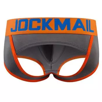 Мужские трусы-боксеры JOCKMAIL с цветными блоками и низкой посадкой, с открытой спиной, дышащие спортивные плавки, трусы M