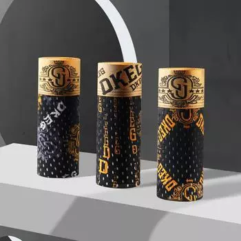 Мужские трусы-боксеры Lux Black & Gold 3D Pouch Ice Silk с антибактериальной сеткой W650-5, XL чёрный/золотой