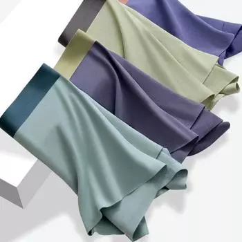 Мужские трусы-боксеры с эластичной средней талией, дышащие, удобные, 3D-шорты для резки XXXXL серый/синий