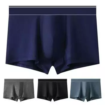 Мужские трусы-боксеры с U-образным выпуклым дизайном, дышащие сетчатые трусы с эластичным поясом, шорты, трусы L зелёный