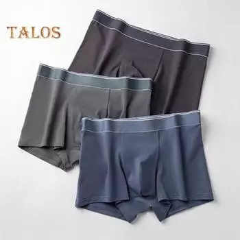 Мужские трусы-боксеры с внутренним слоем, расширенным поясом, дышащие, в стиле пэчворк, цветные шорты, повседневная домашняя спортивная одежда L синий