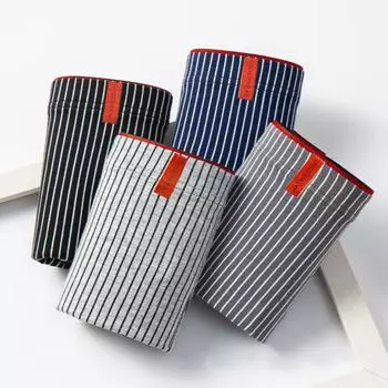 Мужские трусы-боксеры Slim Fit Высокая эластичность U-образные выпуклые шорты трусы ребристые дышащие 5XL темно-серого