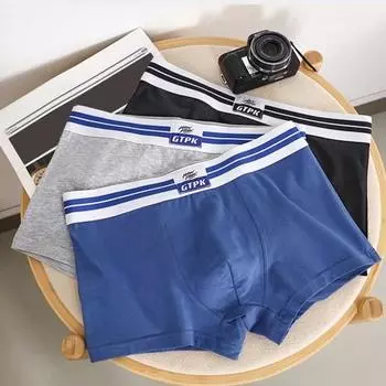 Мужские трусы-боксеры средней посадки с 3D-образным вырезом и выпуклой сумкой, дышащие шорты-трусы в стиле пэчворк M серый