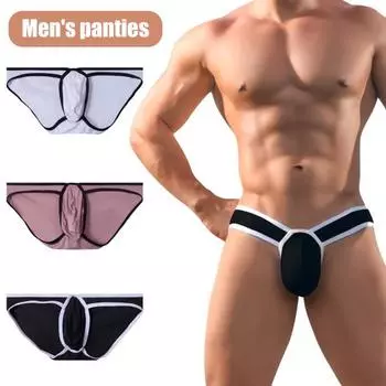 Мужские трусы, цветные, с низкой талией, 3D U-образные, с выпуклой посадкой, модальные, эластичные M