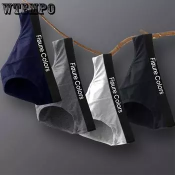 Мужские трусы из 100% хлопка, мужское нижнее белье, мужские дышащие трусы, однотонные сексуальные удобные шорты M красный