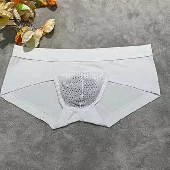 Мужские трусы из модальной ткани с высокой эластичностью, дышащее нижнее белье, U-образный дизайн, средняя талия, трусики для повседневной носки S