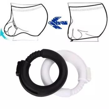 Мужские трусы с кольцом из силикагеля + мягкие трусы-стринги из полипропилена