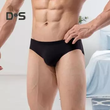 Мужские трусы с низкой посадкой, трехмерные, U-образные, однотонные, дышащие, удобные трусы M белый