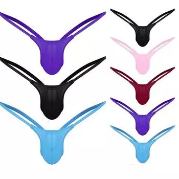 Мужские трусы с открытой спиной, низкие трусы, стринги, нижнее белье L