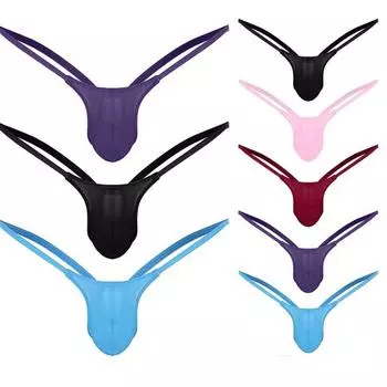 Мужские трусы с открытой спиной, низкие трусы, стринги, нижнее белье L