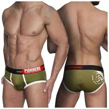 Мужские трусы с принтом, тонкие сексуальные дышащие трусы с низкой талией XXL зелёный
