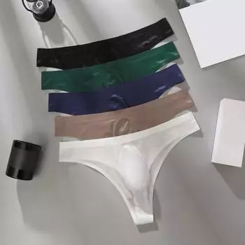 Мужские трусы с высокой эластичностью, облегающие трусики с буквенным принтом, сексуальные спортивные трусики для спортзала, тонкое бесшовное нижнее белье из ледяного шелка XXL