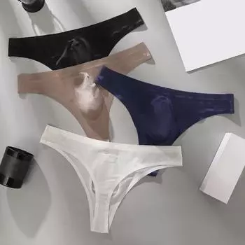 Мужские трусы с высокой эластичностью, облегающие трусики с буквенным принтом, сексуальные спортивные трусики для спортзала, тонкое бесшовное нижнее белье из ледяного шелка XL