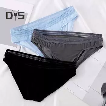 Мужские трусы средней посадки, эластичные, облегающие, дышащие, однотонные, сетчатые, сексуальное нижнее белье, повседневная одежда XXL