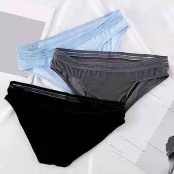 Мужские трусы средней посадки, эластичные, облегающие, дышащие, однотонные, сетчатые, сексуальное нижнее белье, повседневная одежда XXL