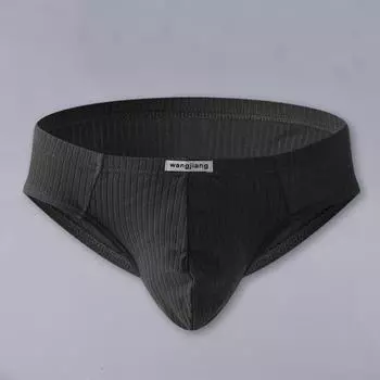 Мужские трусы средней посадки с эластичным поясом, облегающие, однотонные, ребристые, U-образные M розовый