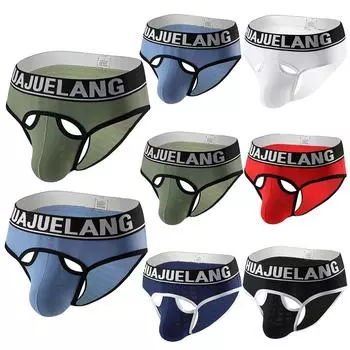 Мужские трусы-сумки из дышащей сетки Молодежные мужские трусы с прозрачными M